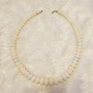 VINTAGE String of pastel beads necklace